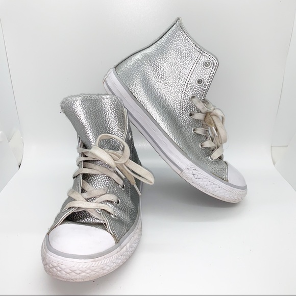silver chuck taylors